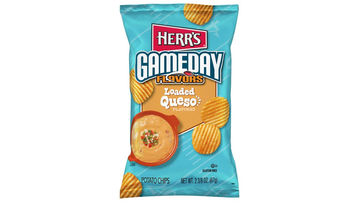 Herr's Gameday Ripple Loaded Queso Potato Chips (2.37 oz) | Giant