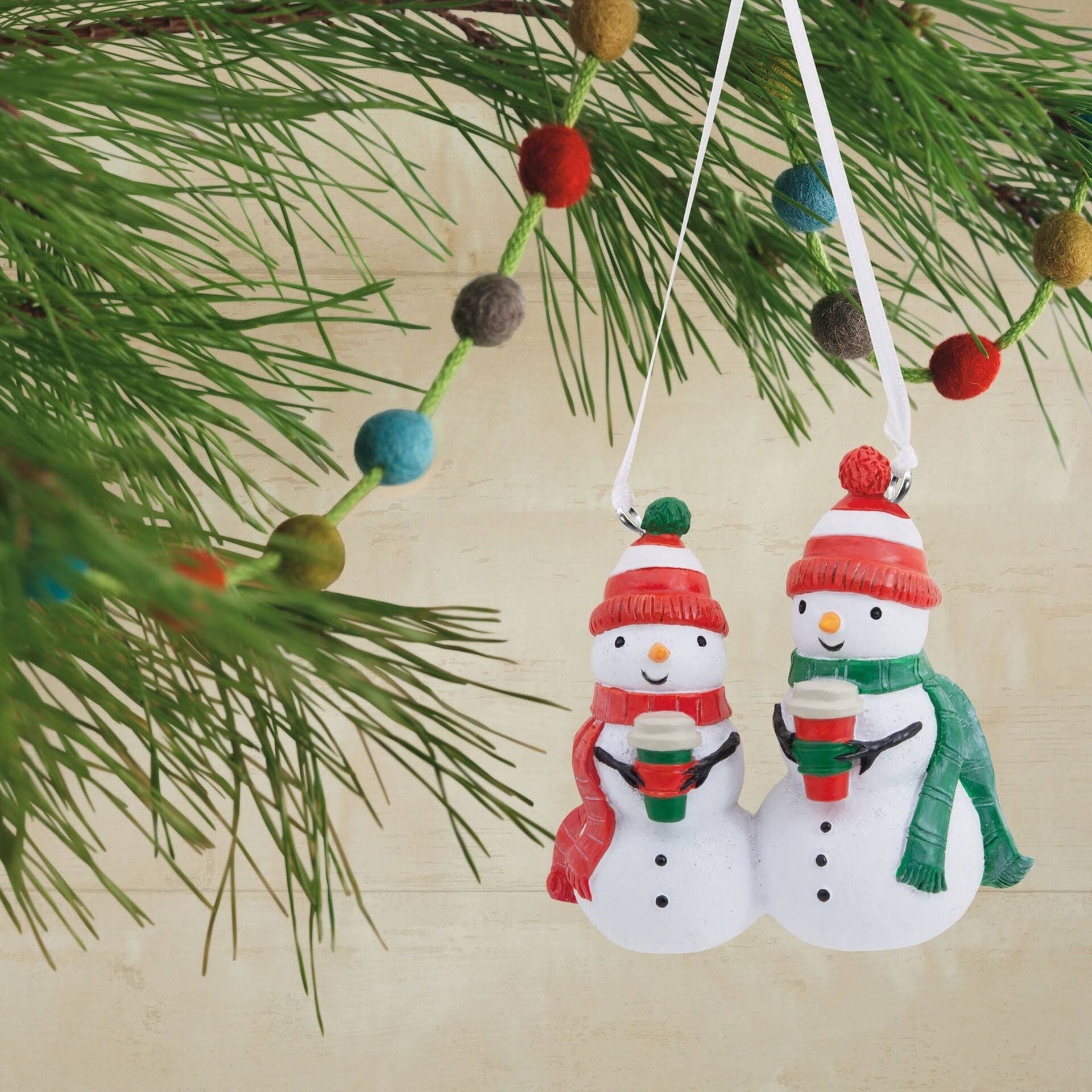 Coffee with Snowman Friends Hallmark Ornament