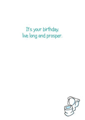 Don't Beam Me Up Birthday Card