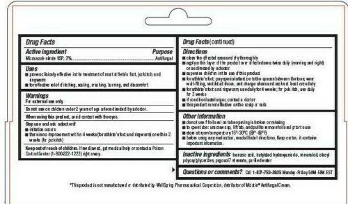 H2 Pharma Miconazole Nitrate USP 2% Antifungal Cream - 1 oz