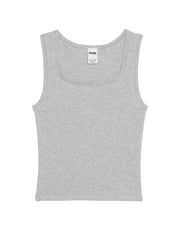 Base Cotton Tank Top, Print, M - Women's Tops - Pink