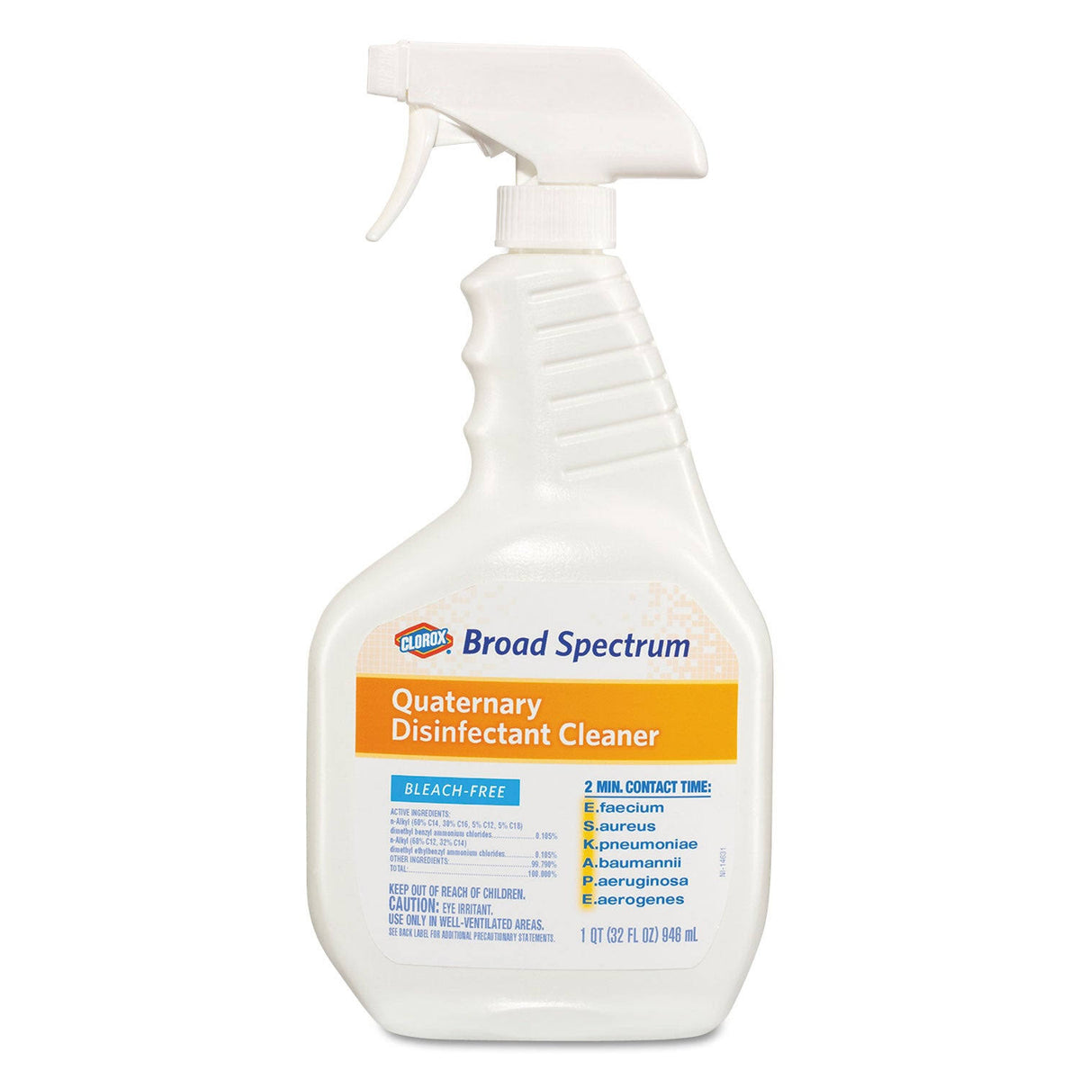Clorox Broad Spectrum Quaternary Disinfectant Cleaner 32 oz Spray Bottle