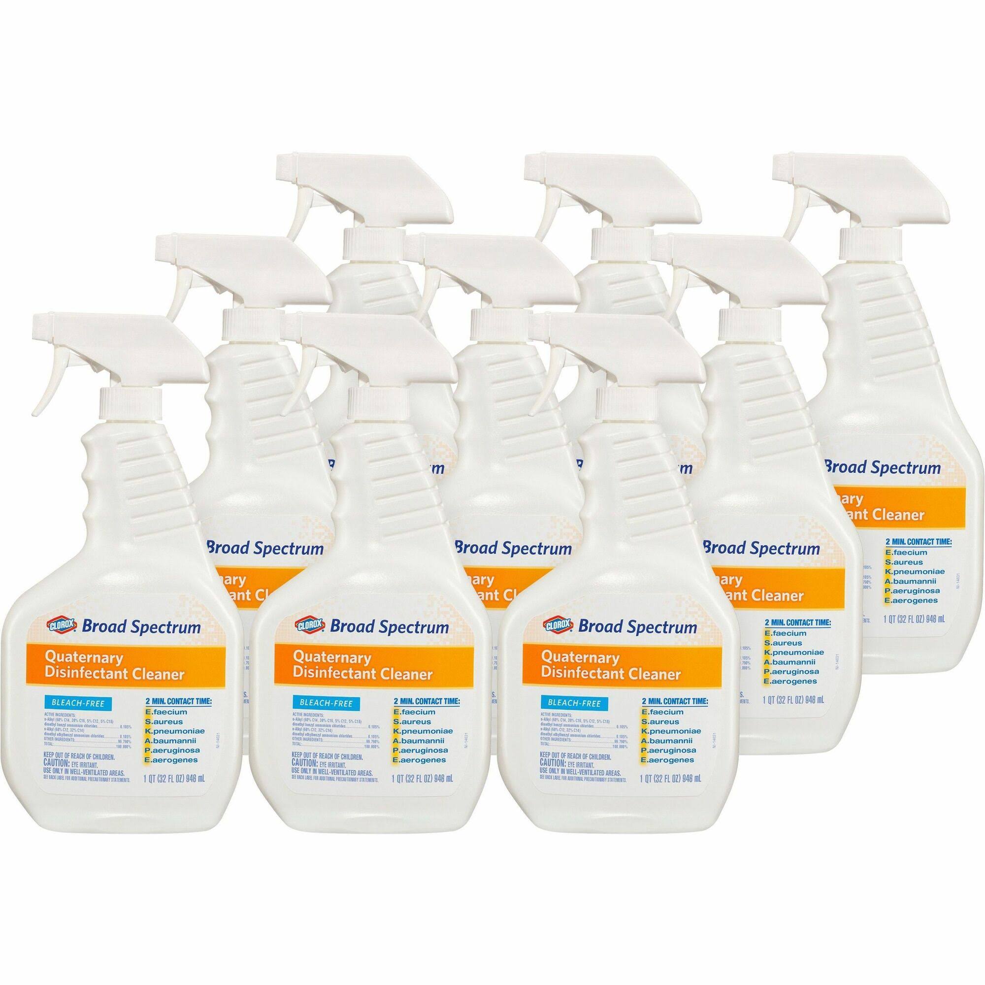 Clorox Broad Spectrum Quaternary Disinfectant Cleaner 32 oz Spray Bottle