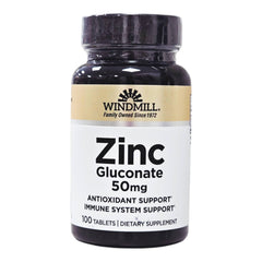 Windmill Zinc Gluconate 50 Mg - 100 Tablets