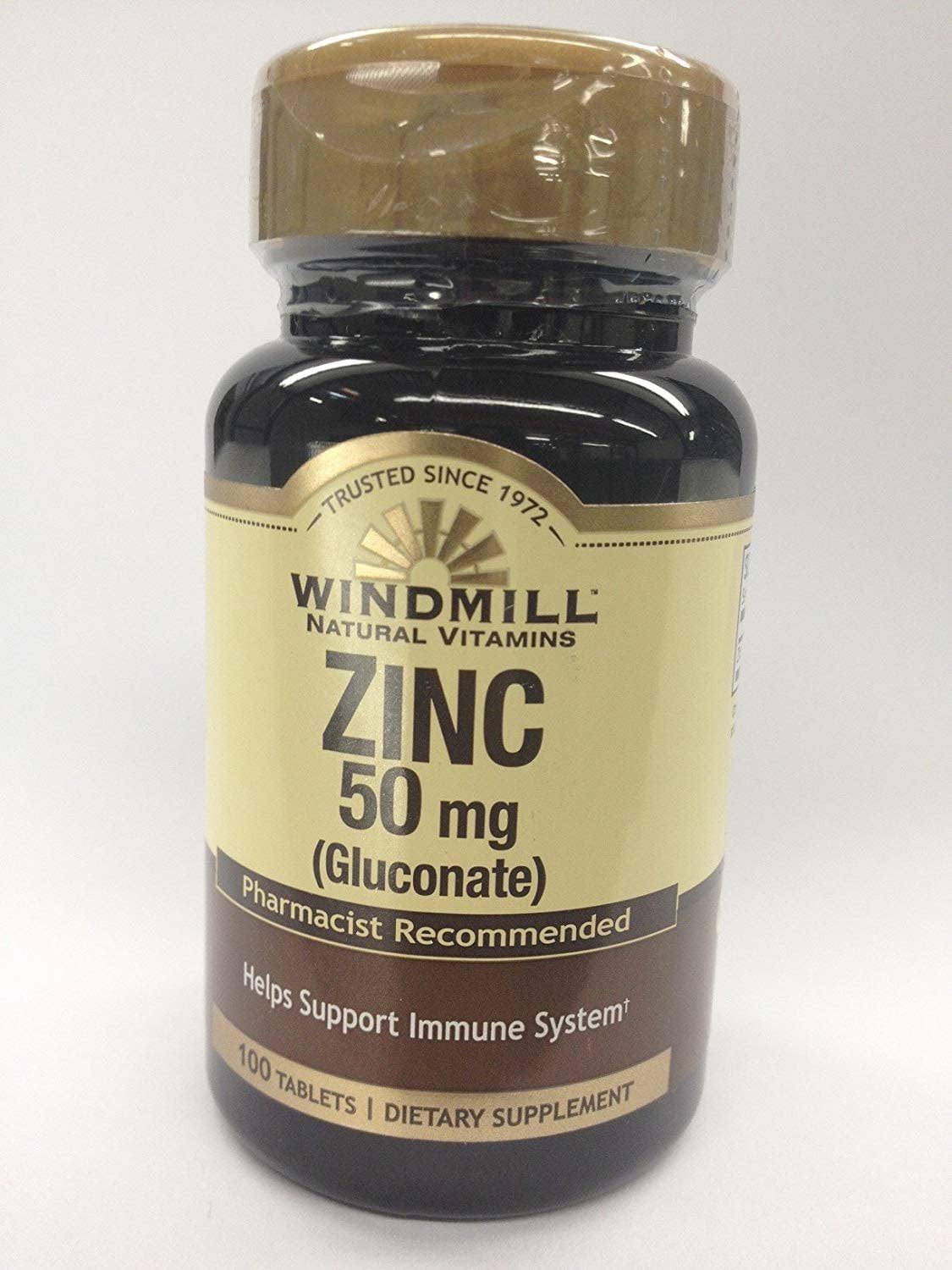 Windmill Zinc Gluconate 50 Mg - 100 Tablets