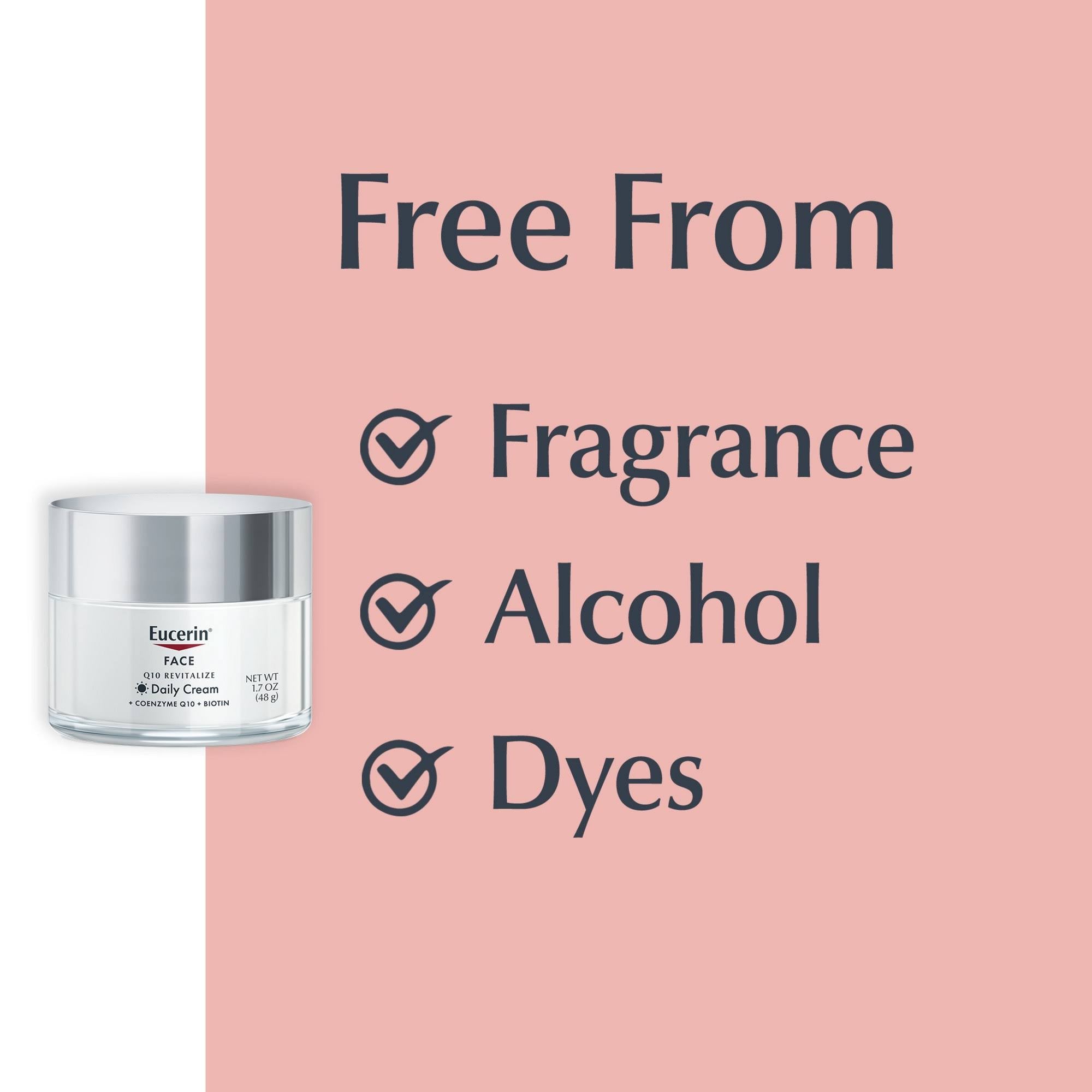 Eucerin Q10 Anti-Wrinkle Sensitive Skin Face Creme 1.7 oz