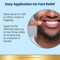 Anbesol Instant Oral Pain Relief Maximum Strength Liquid 0.41 fl oz