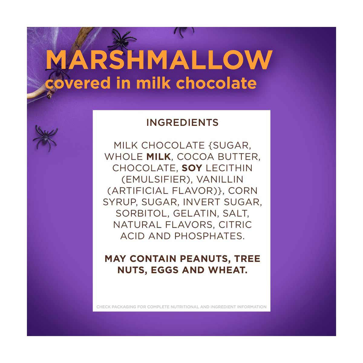 Russell Stover Halloween Milk Chocolate Caramel and Marshmallow Pumpkin - 1.3 oz