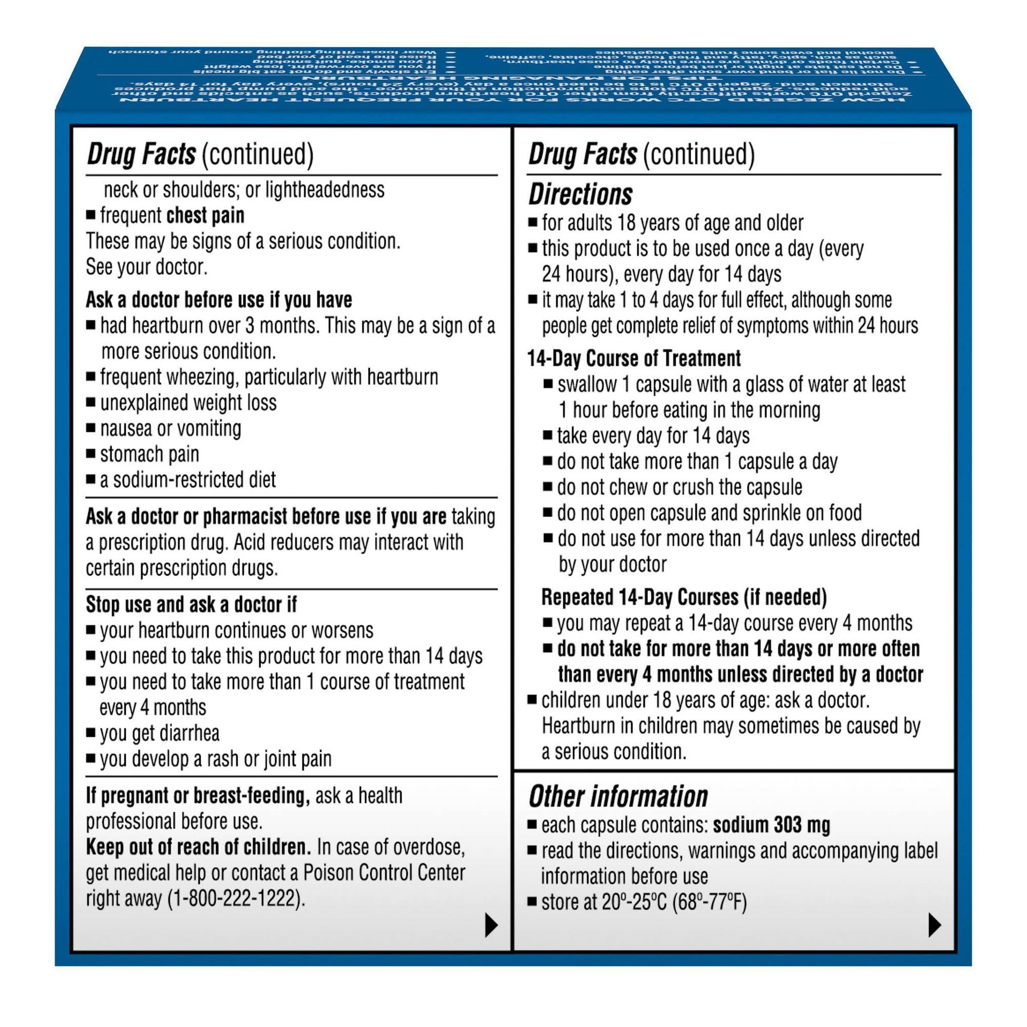 Zegerid OTC Heartburn 20 Mg Capsules (14 ct) | Acme