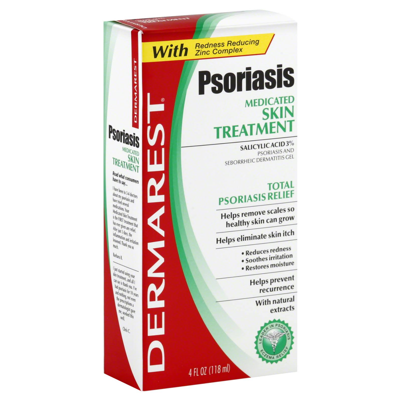 Dermarest Psoriasis Medicated Skin Treatment Gel, 4 oz.
