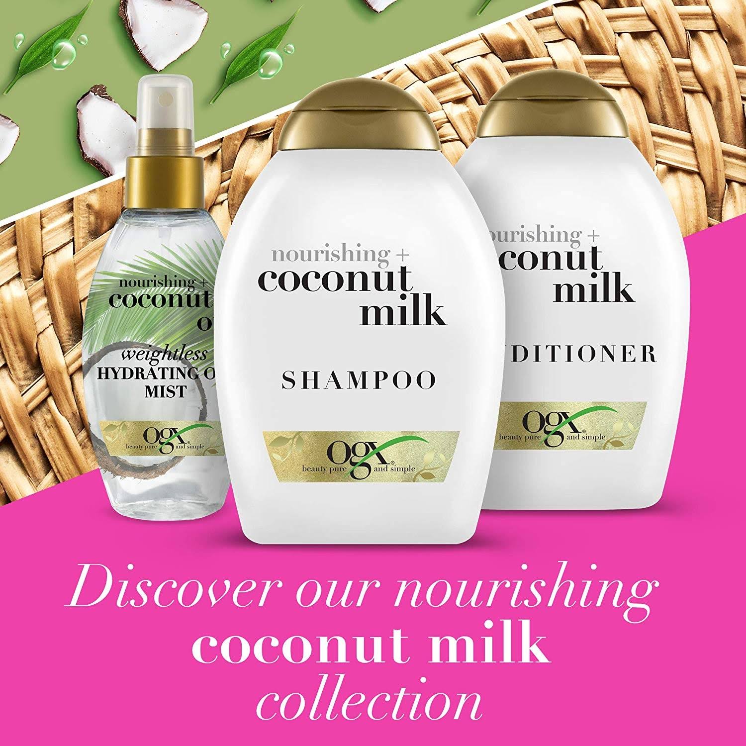OGX Nourishing Coconut Milk Shampoo 13 fl oz