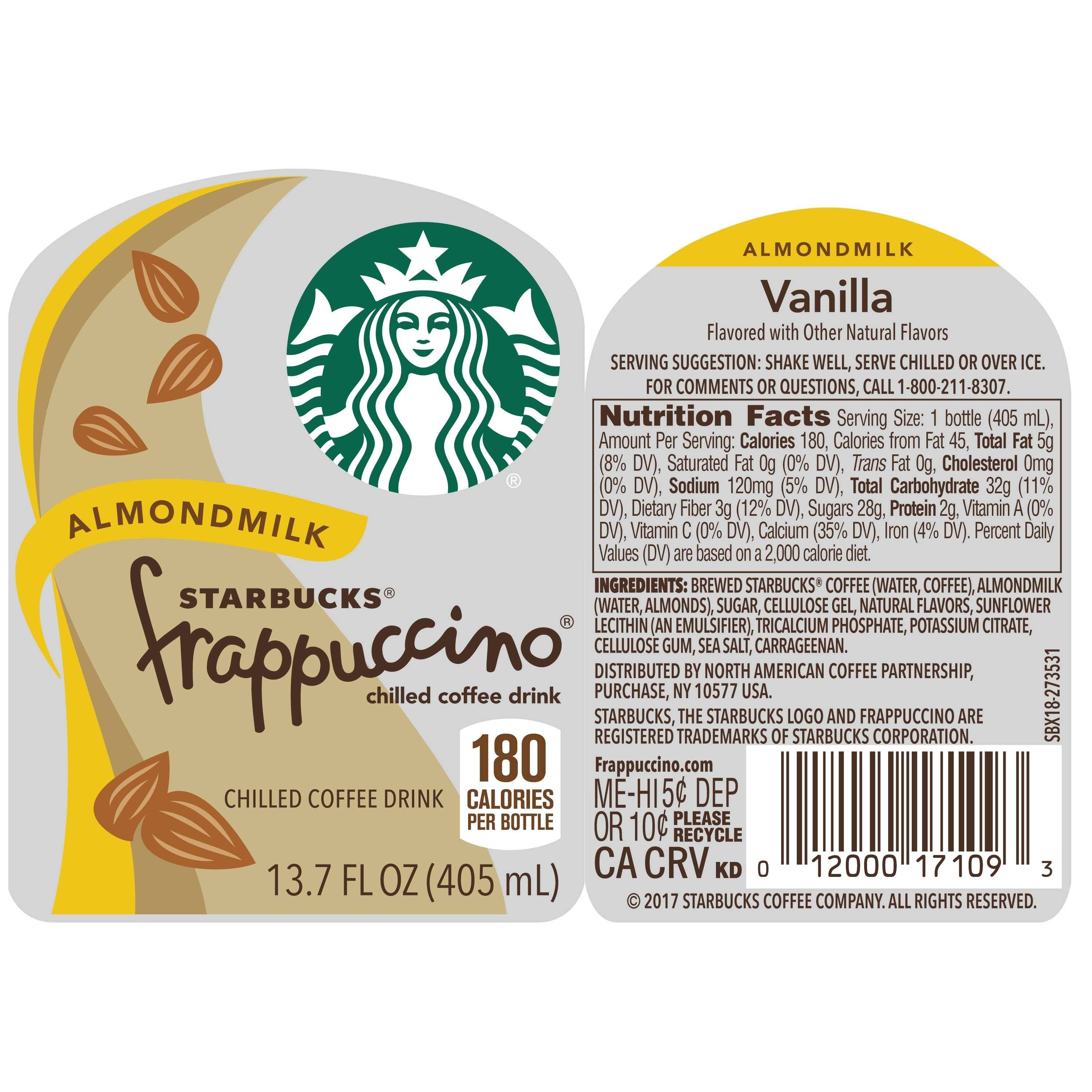 Starbucks Frappuccino Coffee Drink, Vanilla - 13.7 fl oz bottle