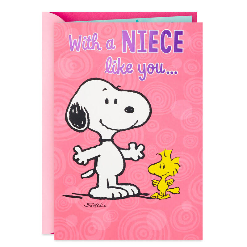 Hallmark Birthday Card, Peanuts Snoopy Can't Hide The Pride Pop-Up Birthday Card for Niece