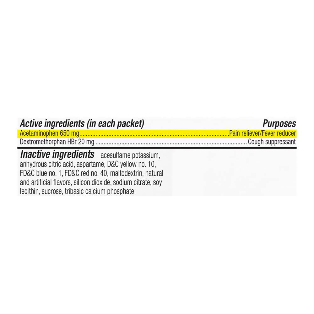 Theraflu Cold Relief, Severe, Honey Ginger Flavor, Packets
