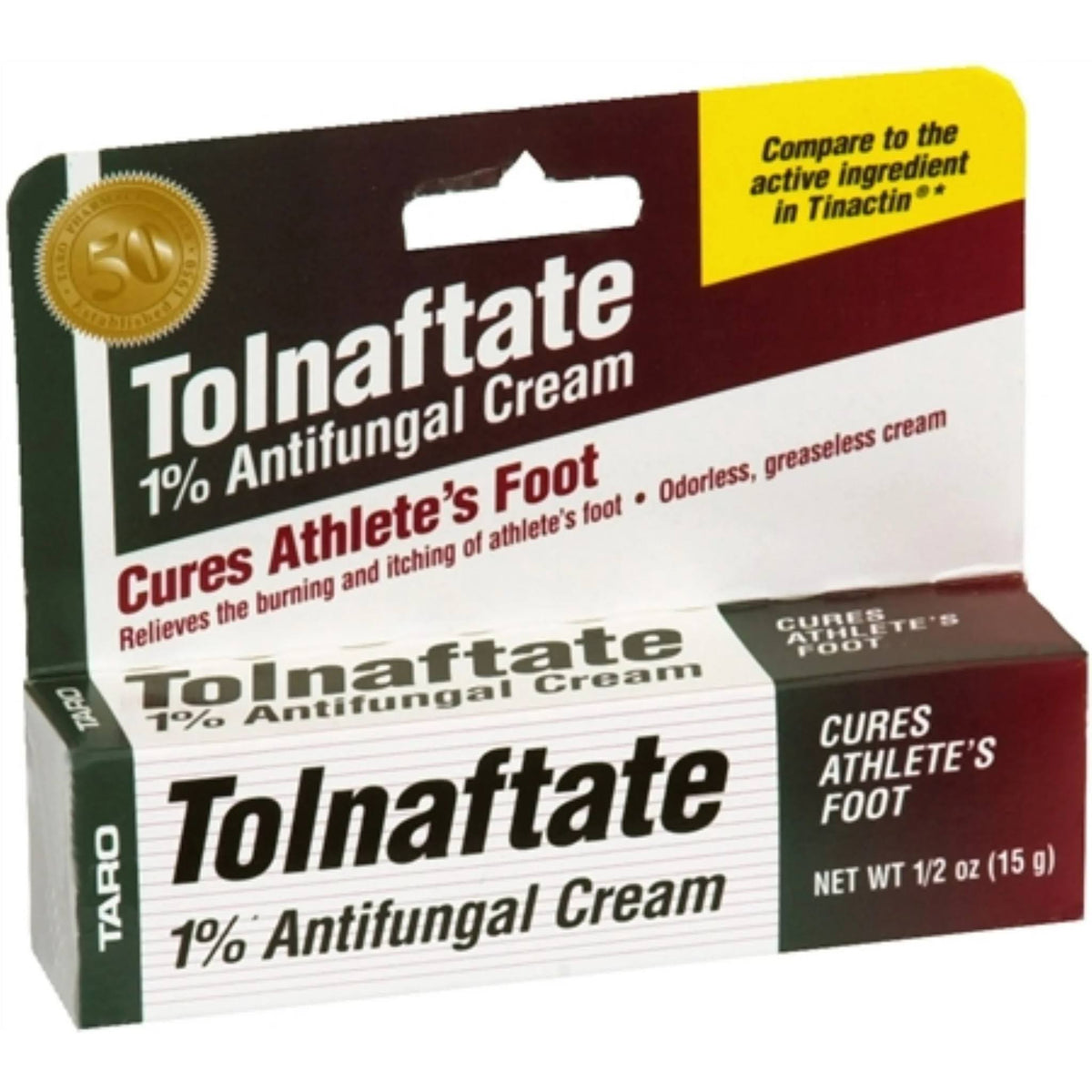 Tolnaftate, 1% Antifungal Cream - 0.50 Ounce