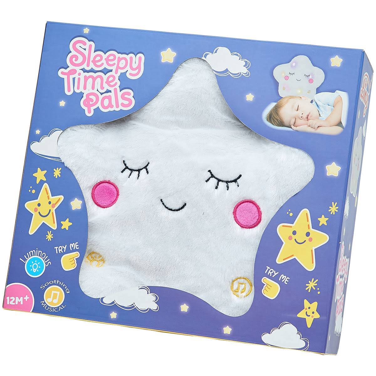 Linzy Toys, 12" Star Sleepy Time Pals Pillow Plush w/Light & Music__Gift Box Included (60067)