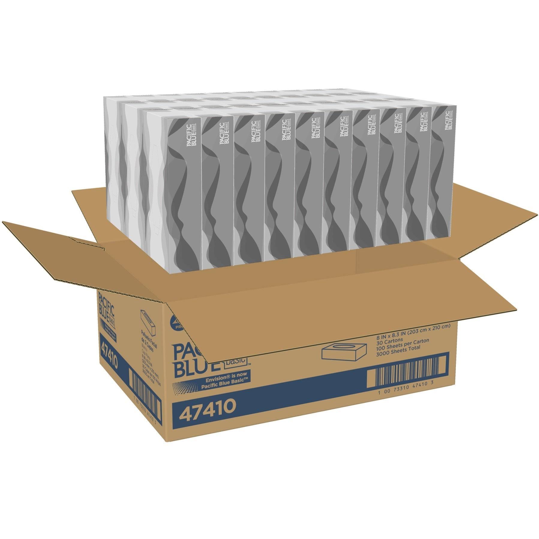 Georgia Pacific, Facial Tissue, 100/Box, 30 Boxes/Carton