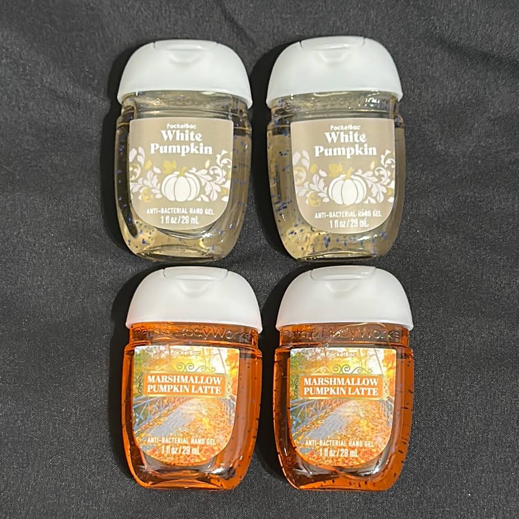 Bath & Body Works All New 5-Pack White Pumpkin Pocketbac Sanitizers 1 oz Bath & Body Works