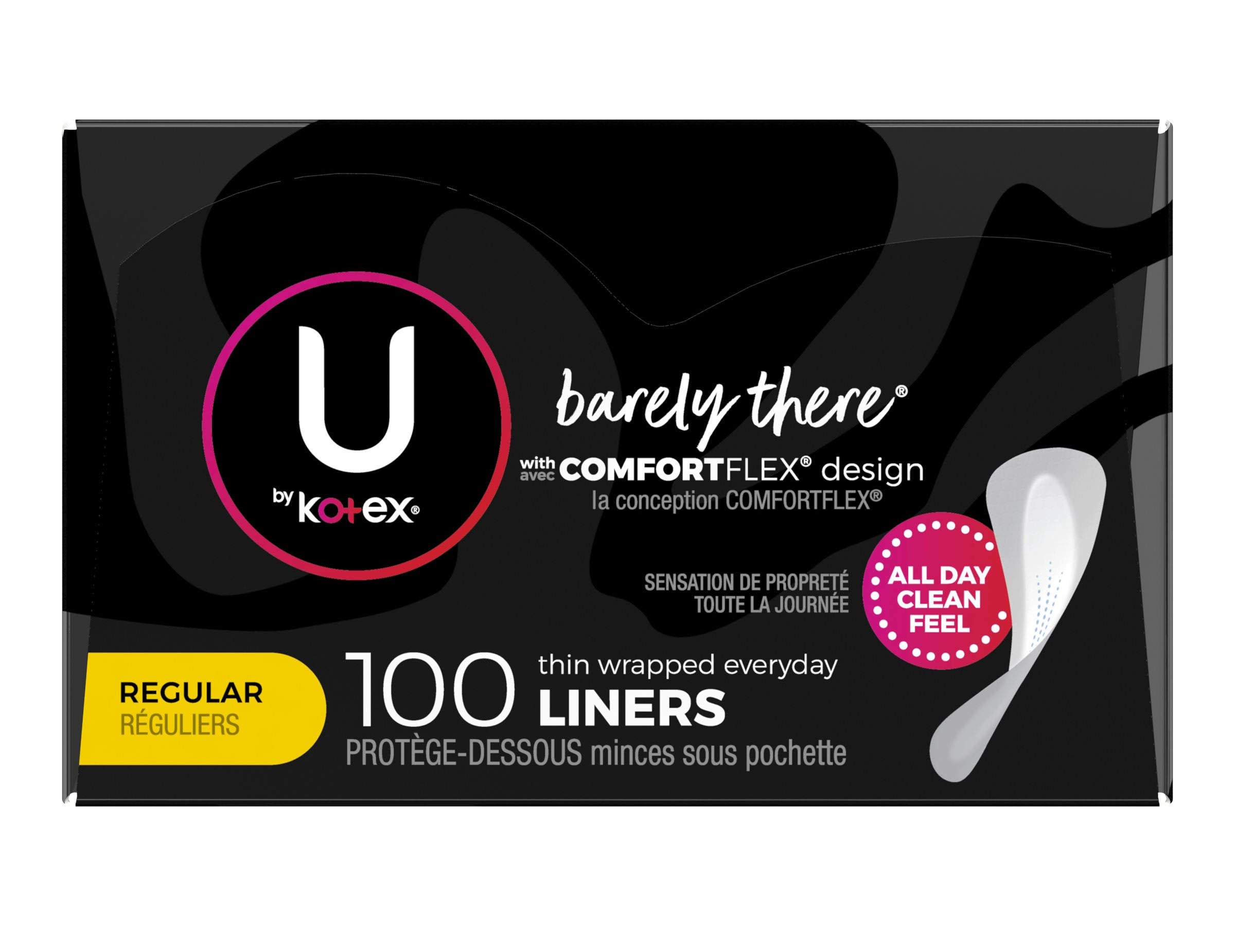 U by Kotex Barely There Panty Liners - 100 count