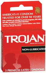 Trojan Enz Non-Lubricated Condoms - 3 Pack