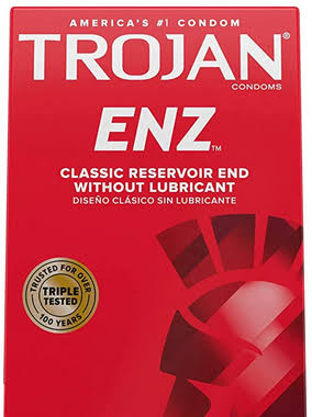 Trojan Enz Non-Lubricated Condoms - 3 Pack