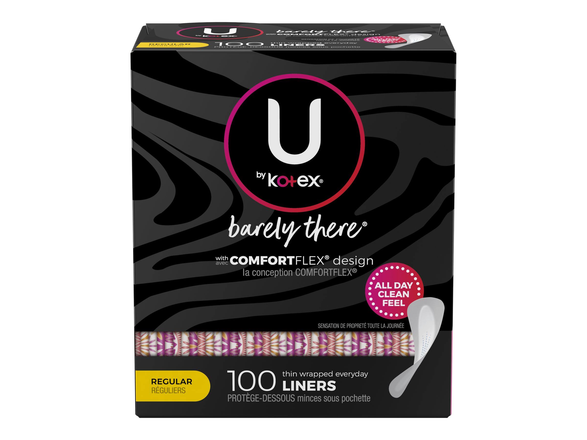 U by Kotex Barely There Panty Liners - 100 count