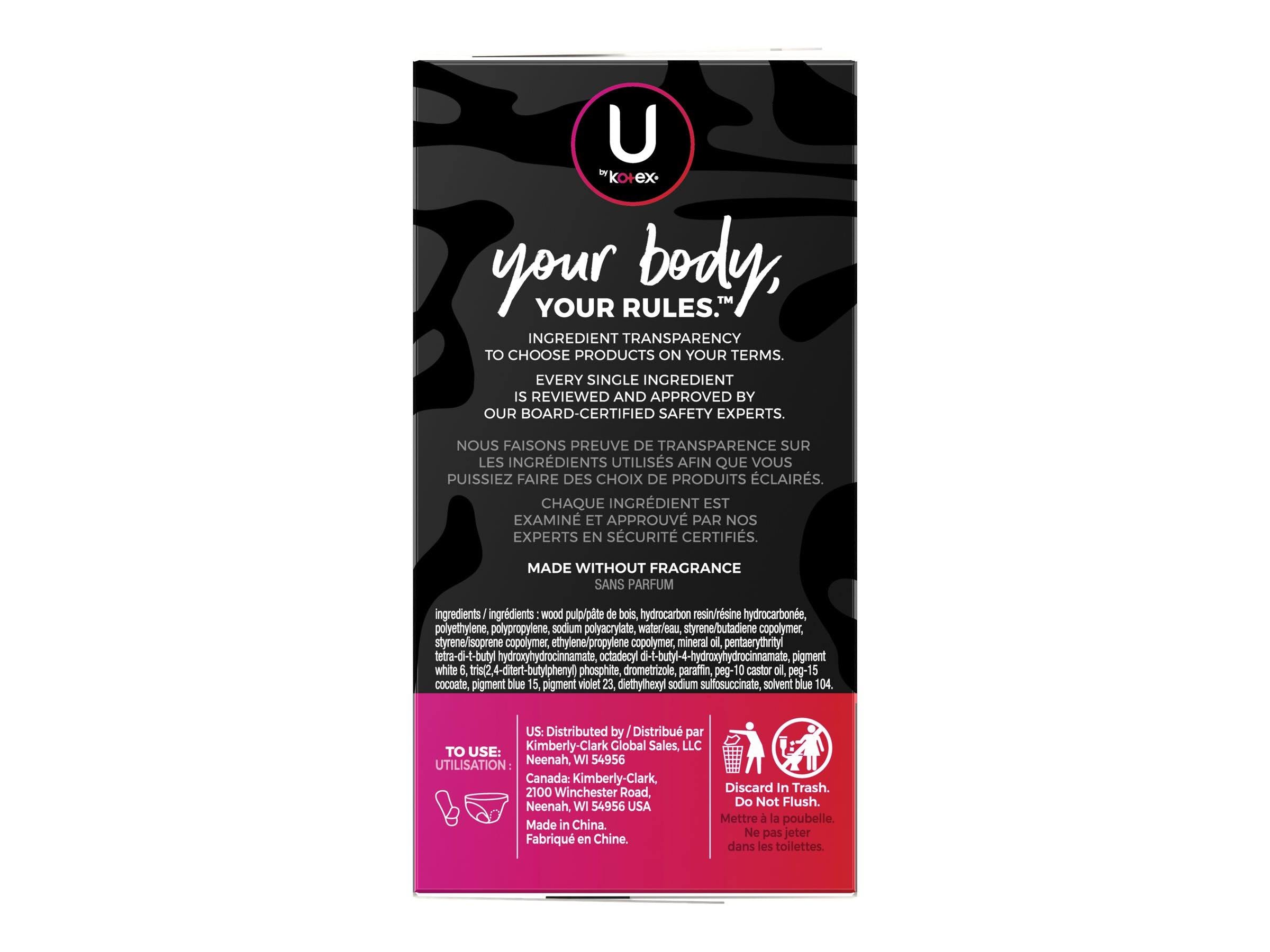 U by Kotex Barely There Panty Liners - 100 count