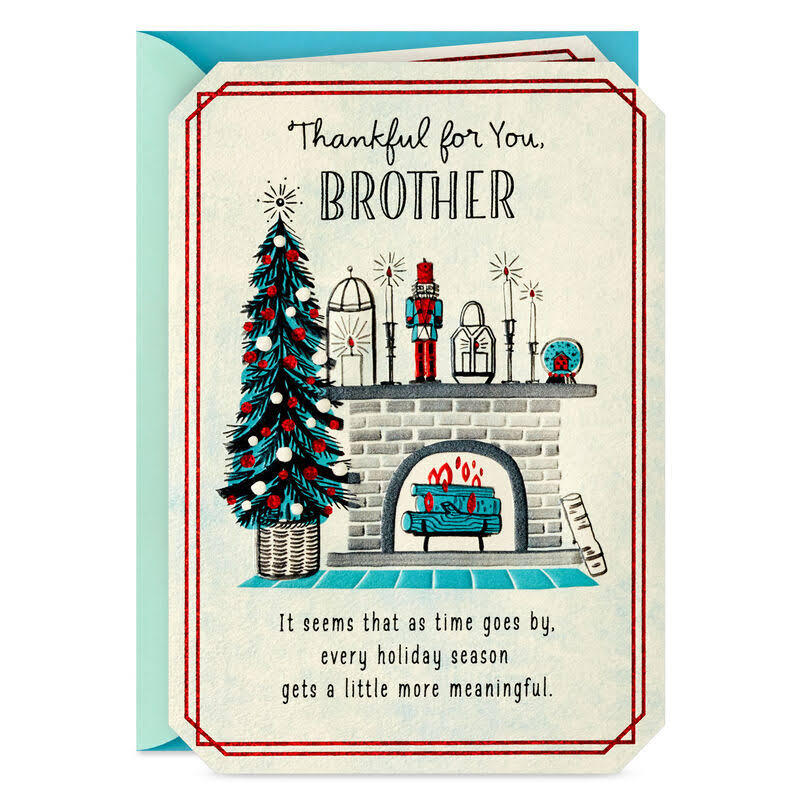Hallmark Christmas Card, Thankful for You Christmas Card for Brother
