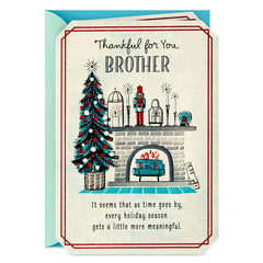 Hallmark Christmas Card, Thankful for You Christmas Card for Brother