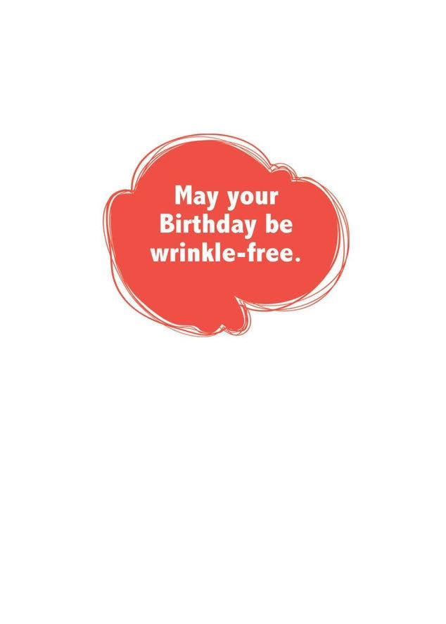 Card Wrinkle Free Birthday