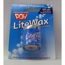 PoH, Dental Floss Lite Wax 1 Yard, 1 Count