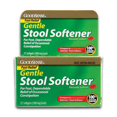 Goodsense Stool Softener, Gentle, 100 mg, Softgels