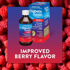 Diabetic Tussin Maximum Strength Cough & Chest Congestion DM Berry - 8.0 fl oz