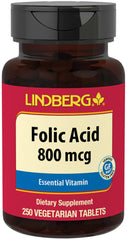 Sundance Folic Acid 800 mcg Tablets, 250 EA
