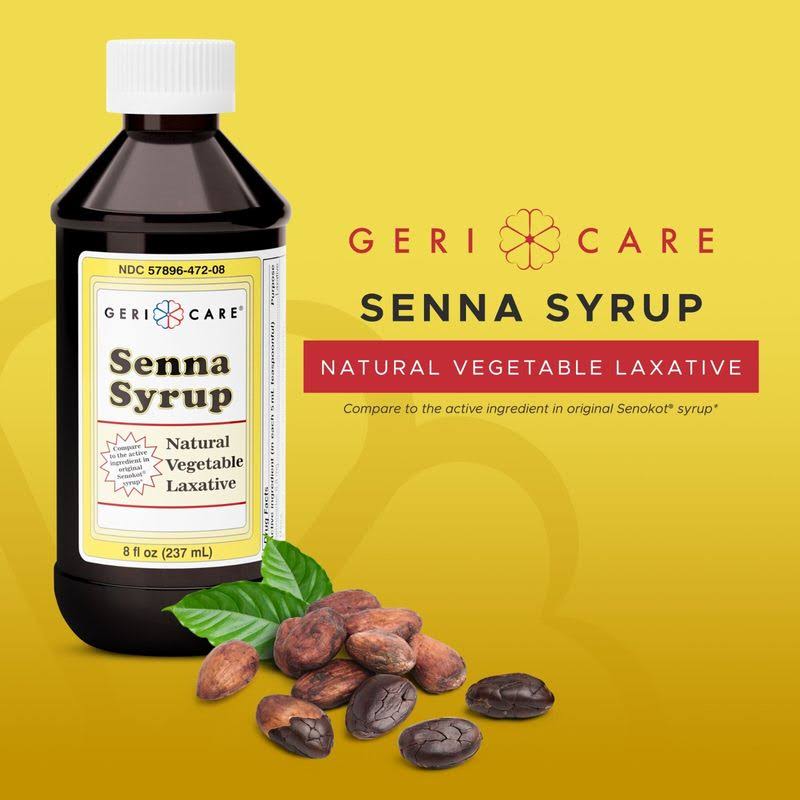 Geri Care Senna Syrup Natural Vegetable Laxative, 8 oz