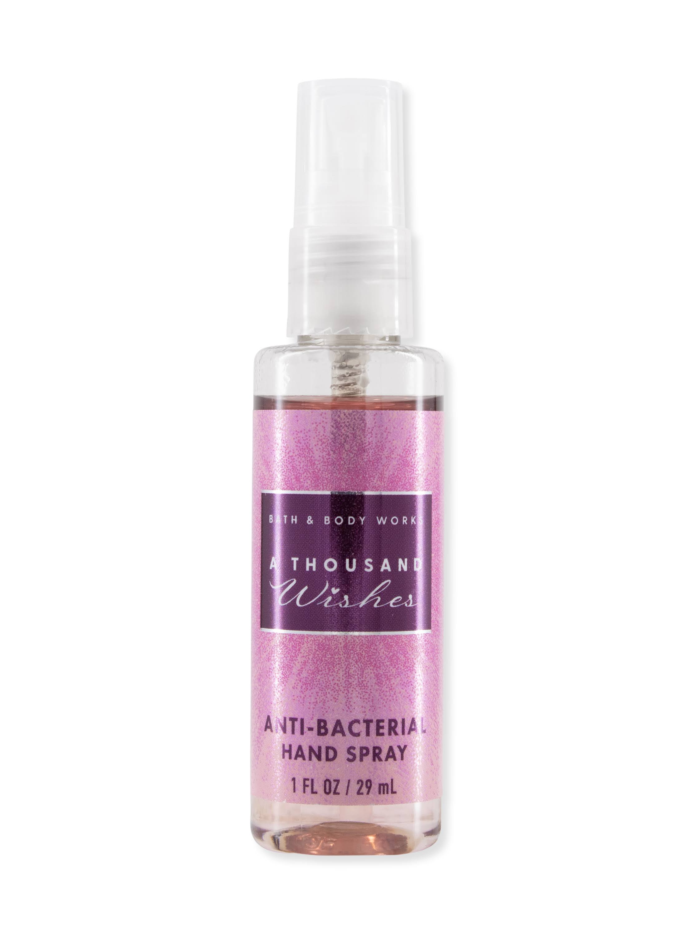 All New A Thousand Wishes Anti Bacterial Hand Spray 1 oz Bath & Body Works