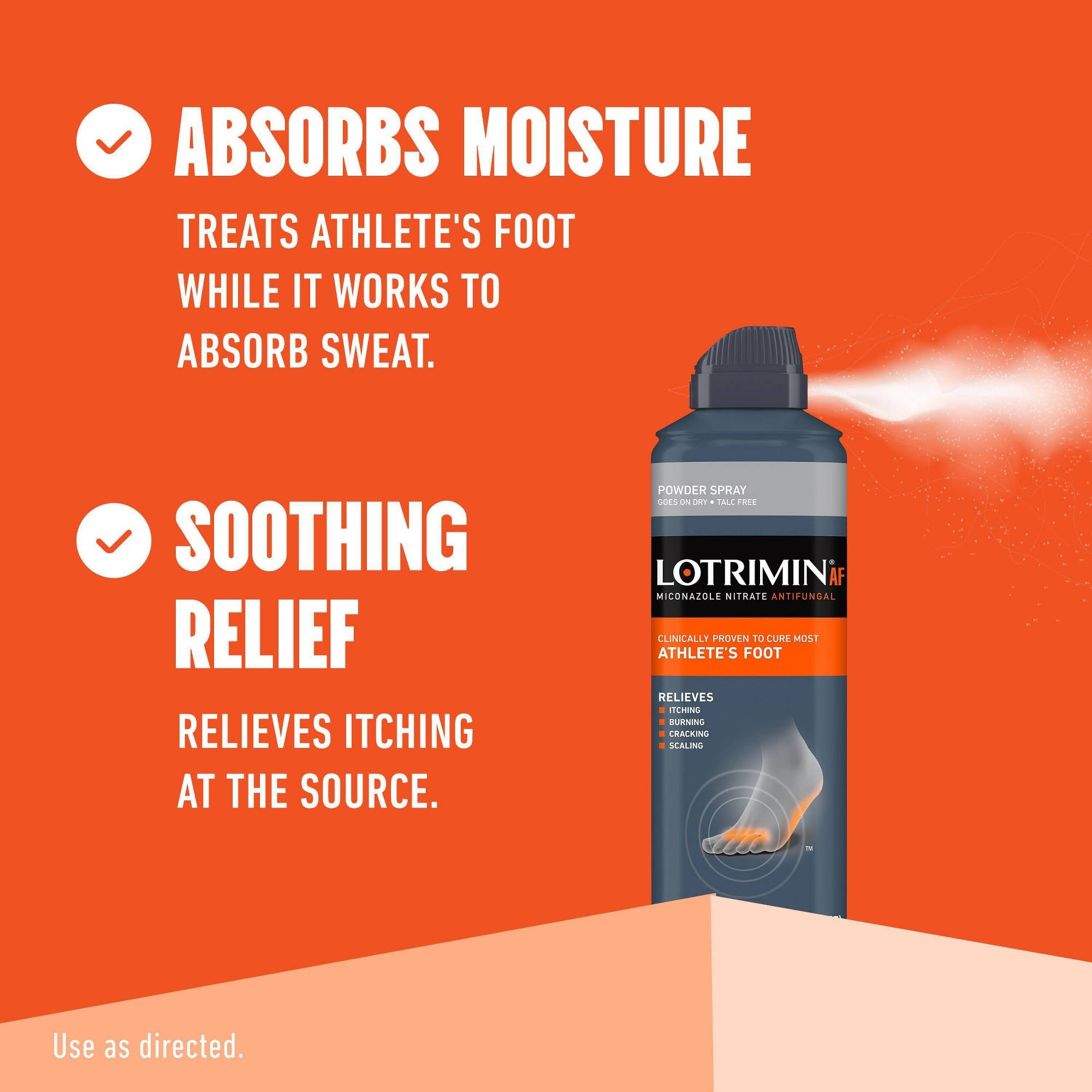 Lotrimin Powder Spray, Miconazole Nitrate Antifungal, Athlete's Foot