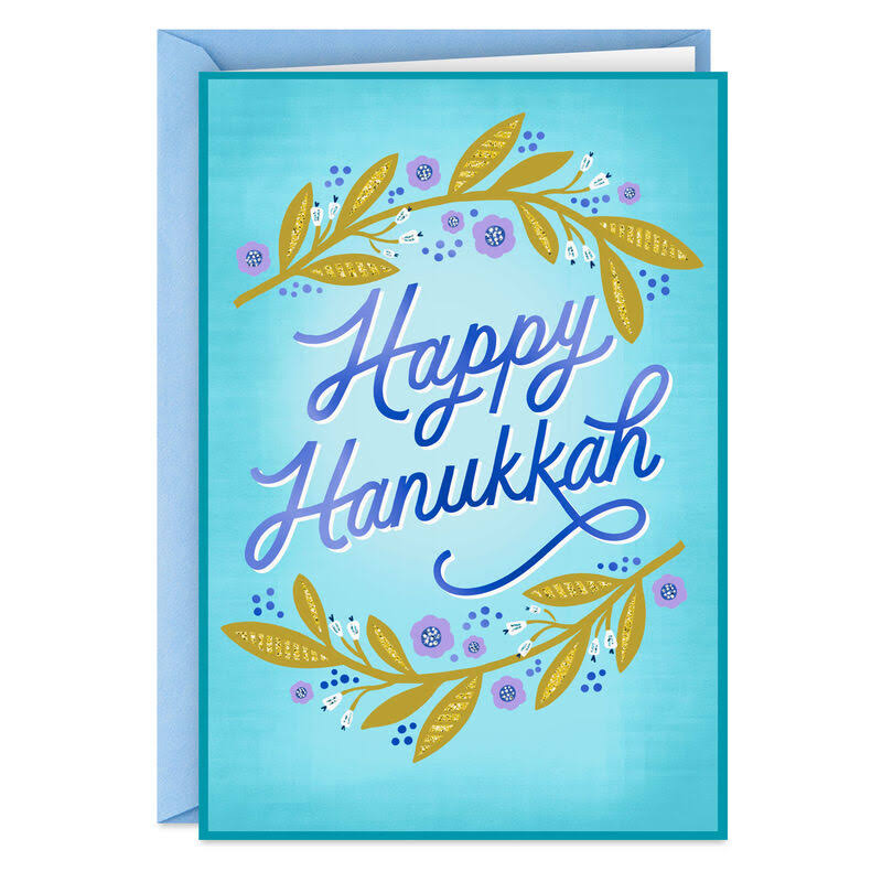 Hallmark Hanukkah Card, Love, Light and Happiness Hanukkah Card