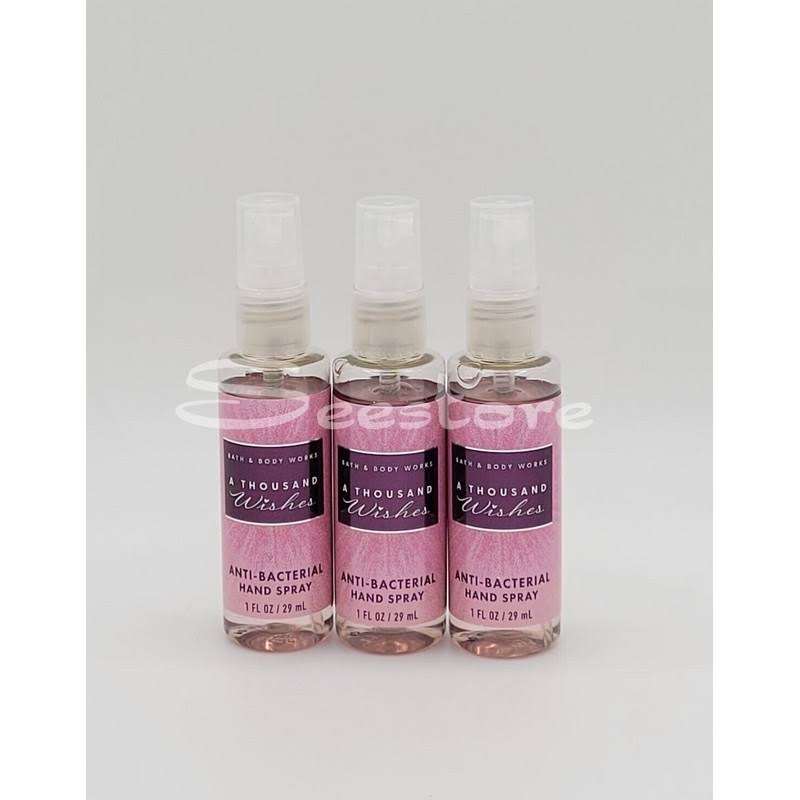 All New A Thousand Wishes Anti Bacterial Hand Spray 1 oz Bath & Body Works