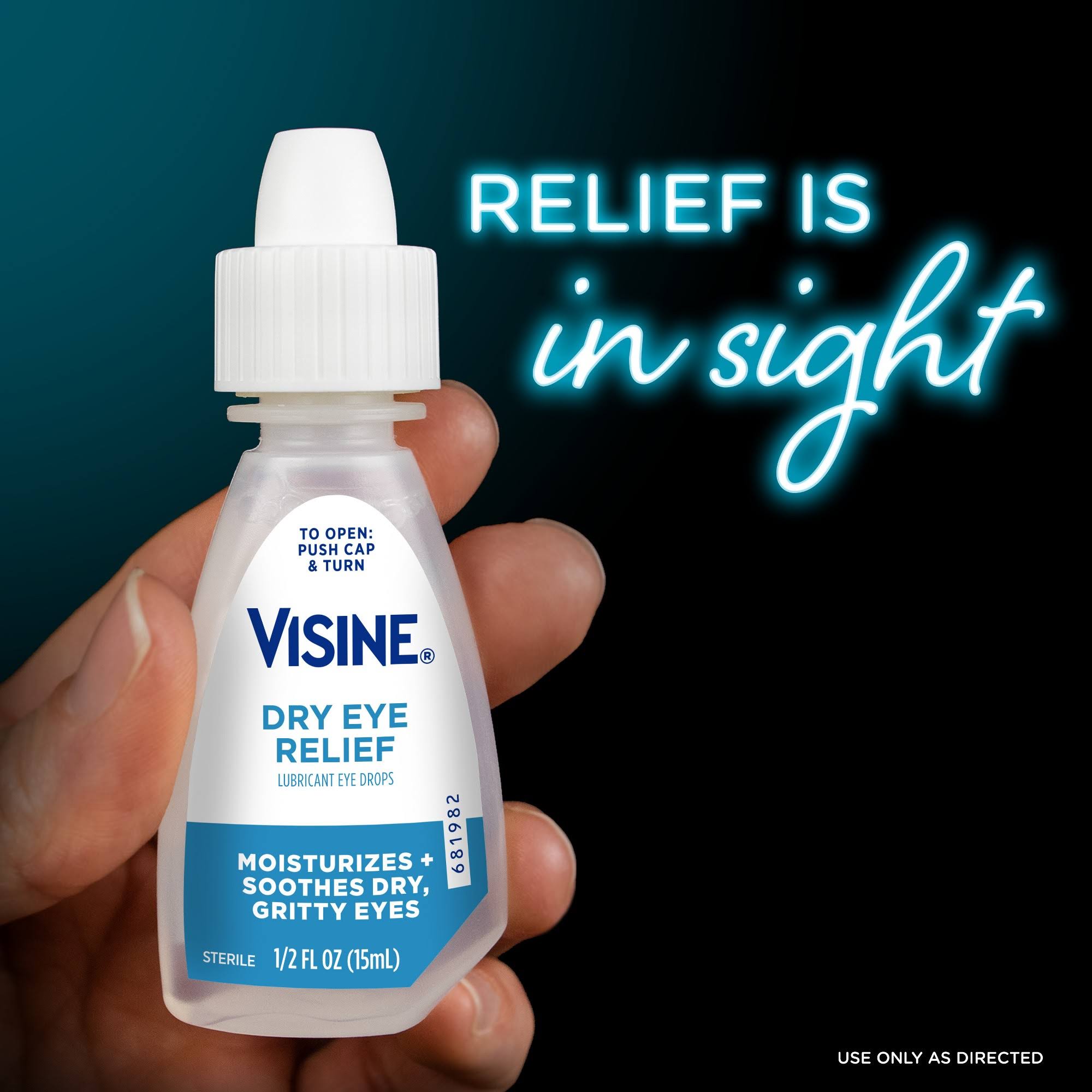 Visine Dry Eye Relief Lubricant Eye Drops - 0.5 fl oz bottle