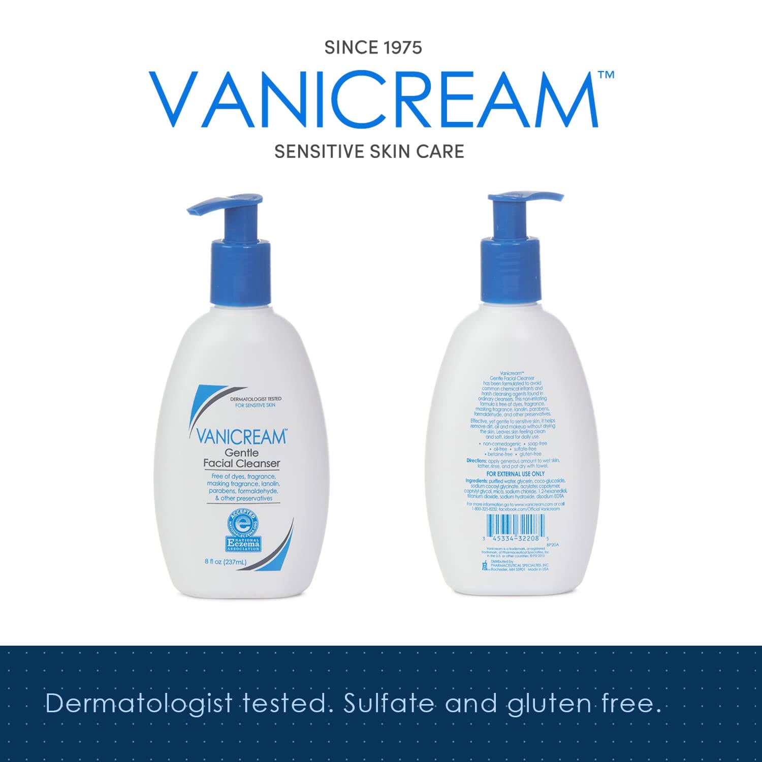 Vanicream Gentle Facial Cleanser 8 fl oz