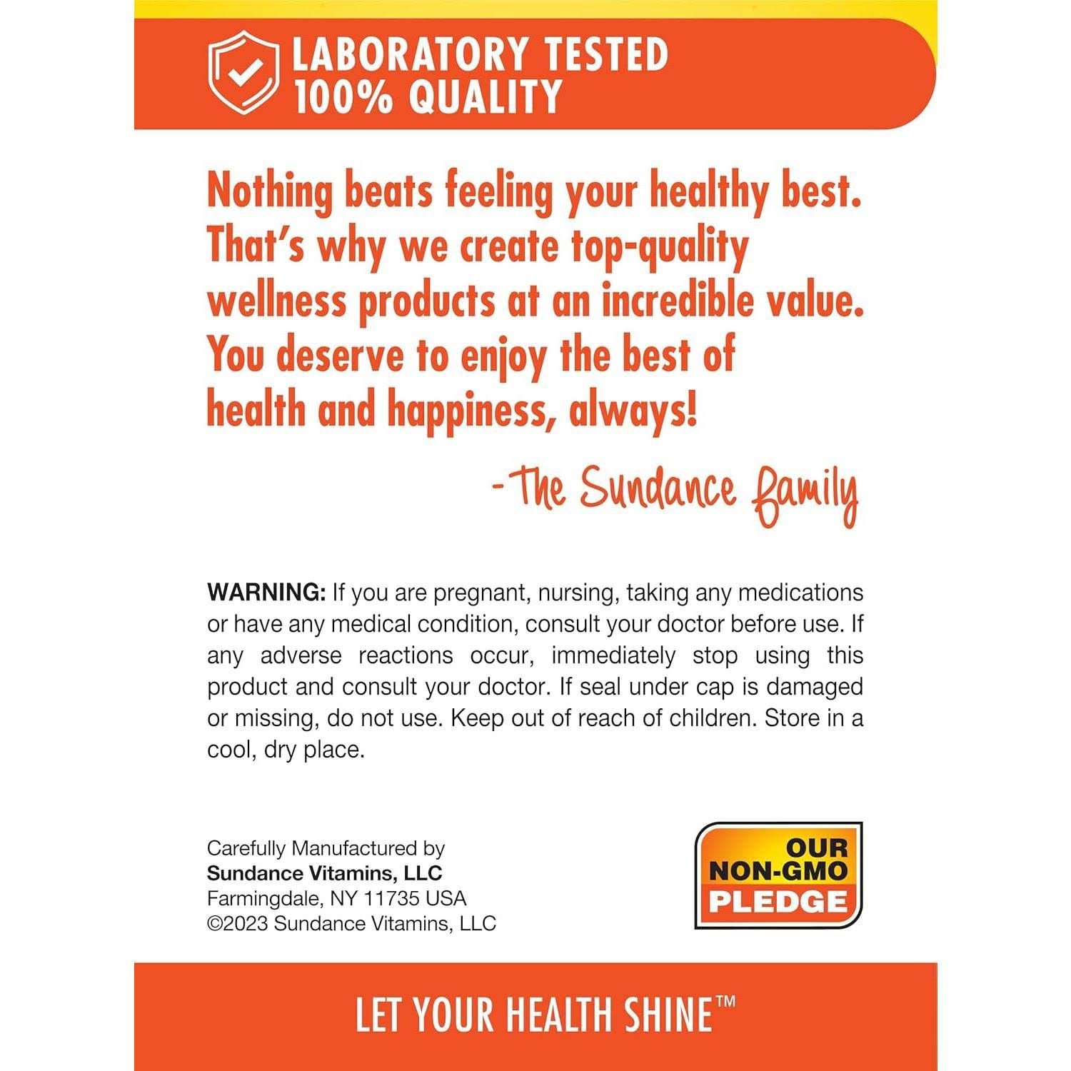 Sundance Vitamins Glucosamine Chondroitin + MSM Caplets, 60 Count