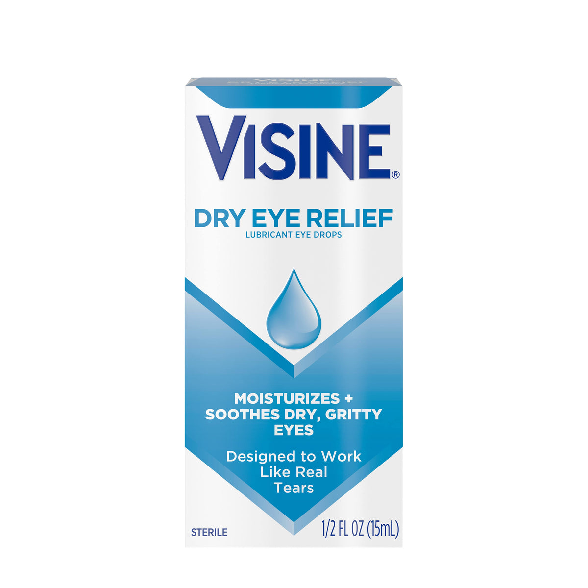 Visine Dry Eye Relief Lubricant Eye Drops - 0.5 fl oz bottle