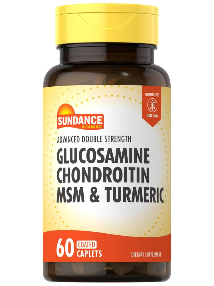 Sundance Vitamins Glucosamine Chondroitin + MSM Caplets, 60 Count