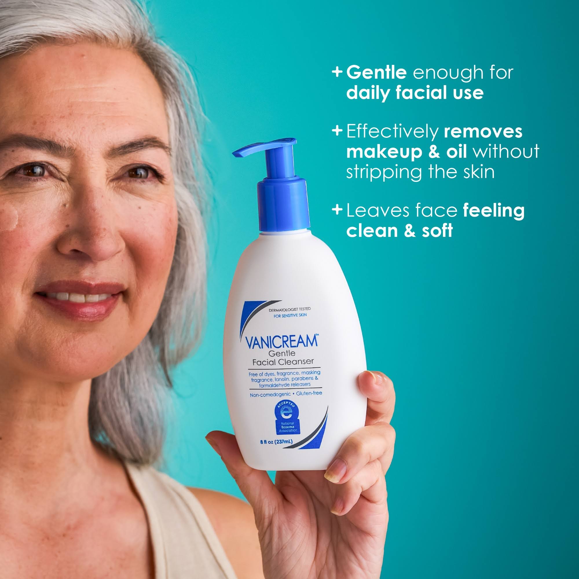 Vanicream Gentle Facial Cleanser 8 fl oz