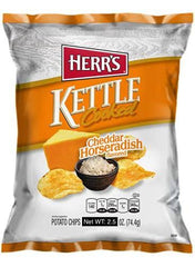 Herr's Potato Chips, Cheddar Horseradish Flavored - 2.5 oz