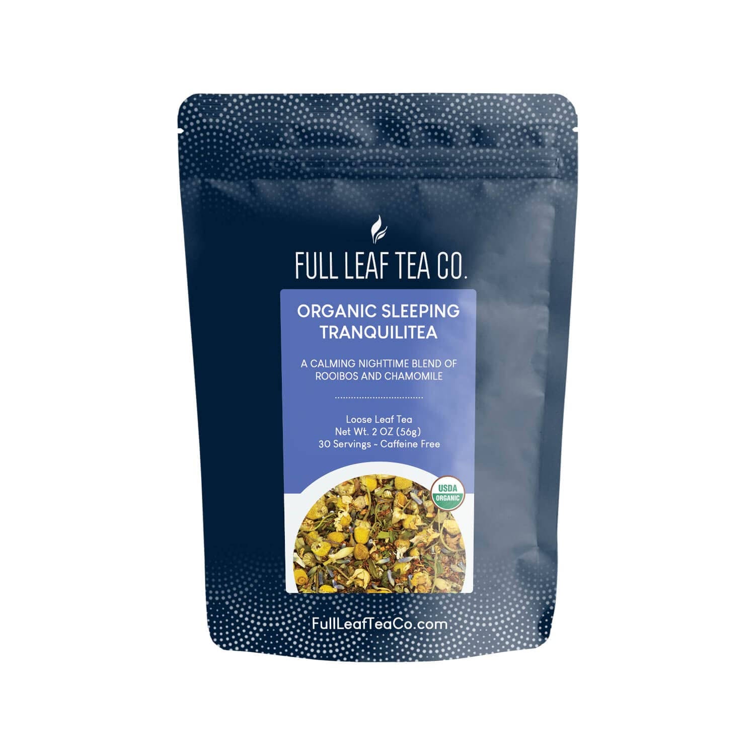 Organic Sleeping TranquiliTea - 2oz Bag Approx. 30 Servings | Full Leaf Tea Co.