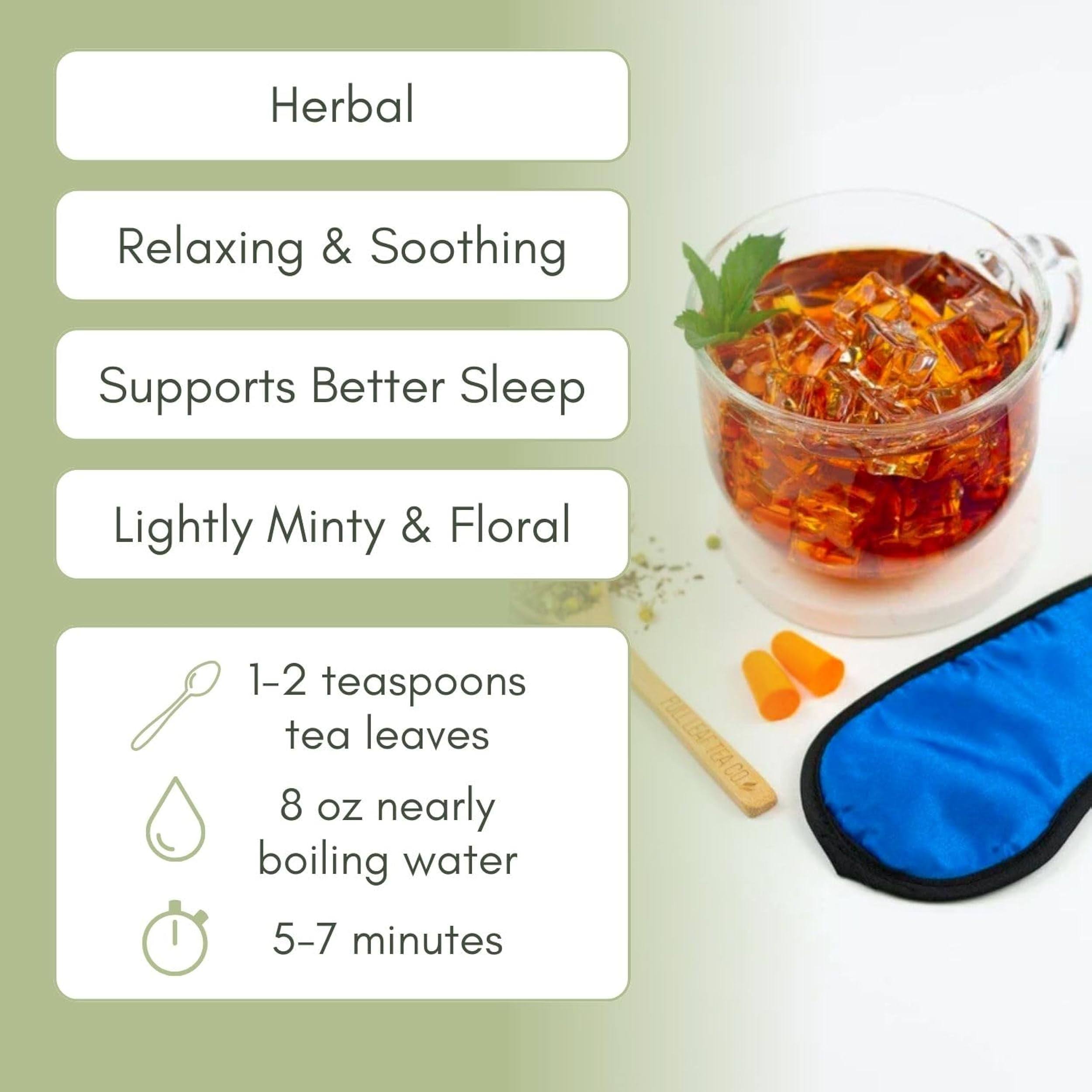 Organic Sleeping TranquiliTea - 2oz Bag Approx. 30 Servings | Full Leaf Tea Co.