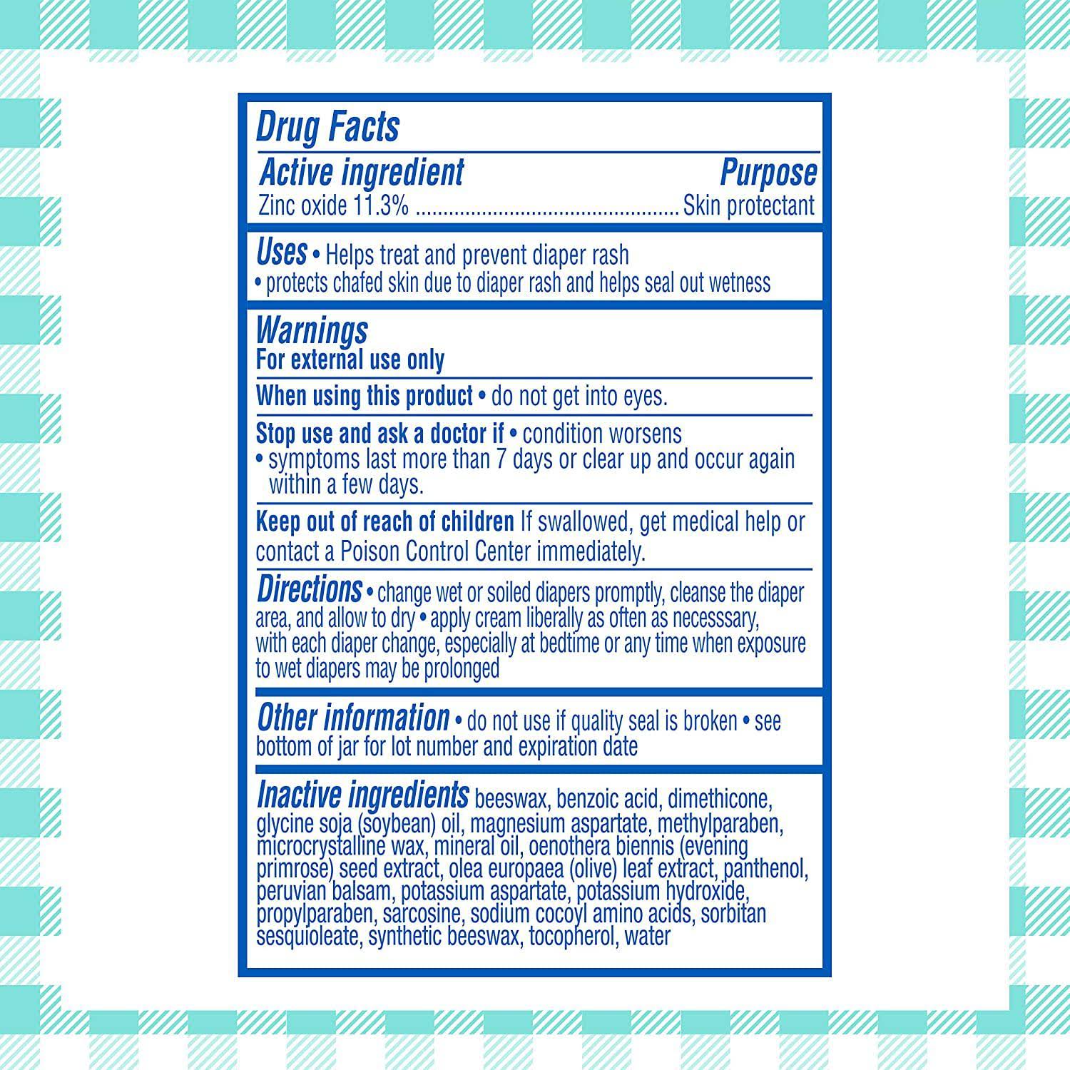 Complete Protection Baby Diaper Rash Cream with Zinc Oxide & Soothing Botanicals, 4 oz