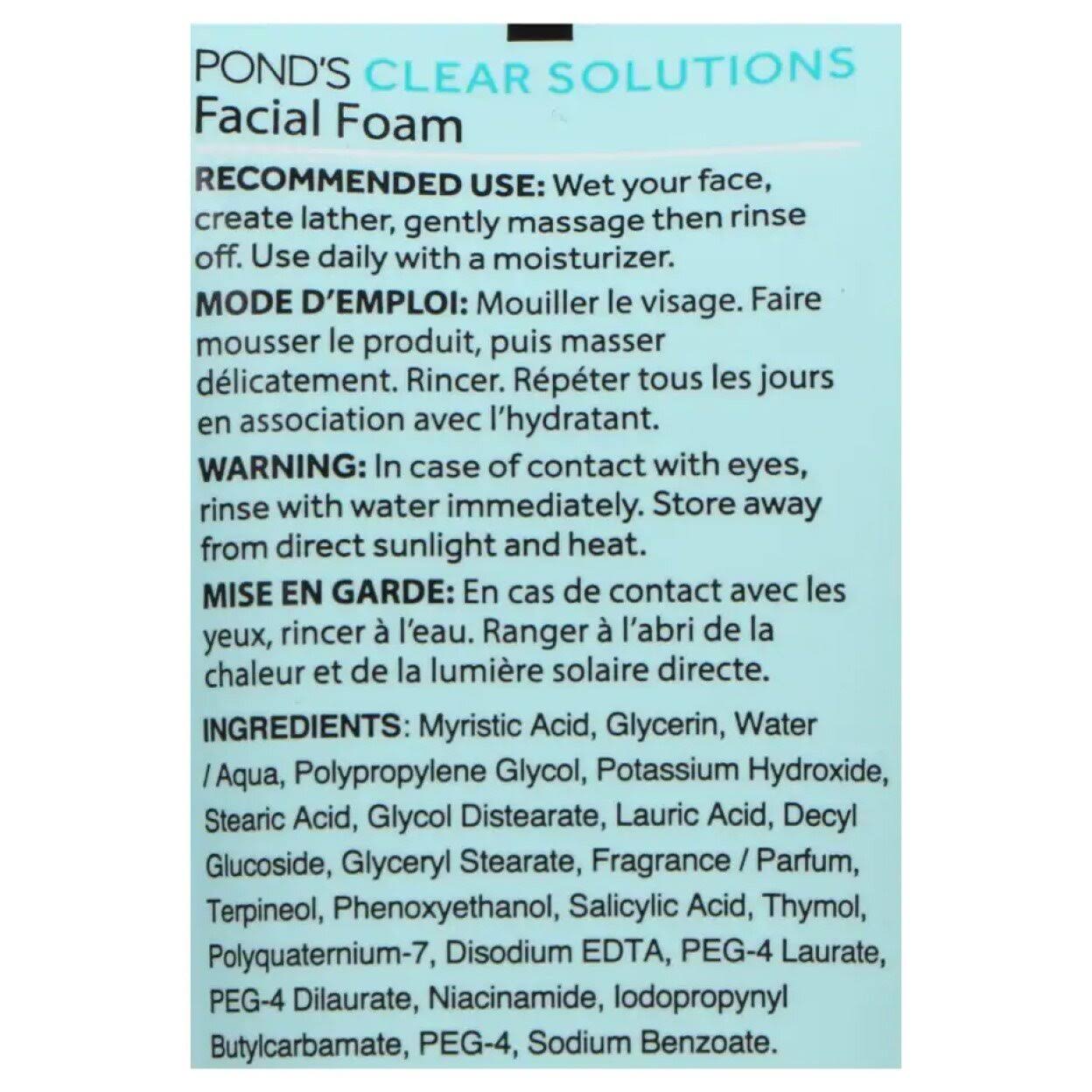 Pond's Clear Solutions Facial Foam (1.7fl oz)